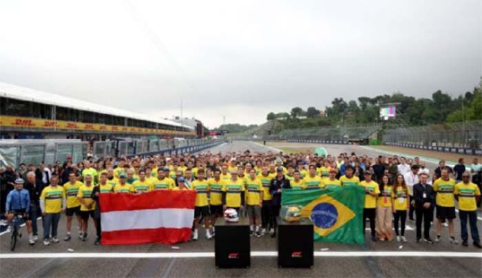 Sebastian Vettel lidera homenagens a Senna em Imola